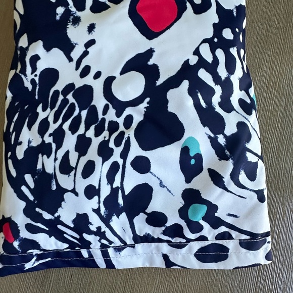 Roxy Kids' medium/10 navy white butterfly  snow pants with Red Accents - Picture 8 of 9